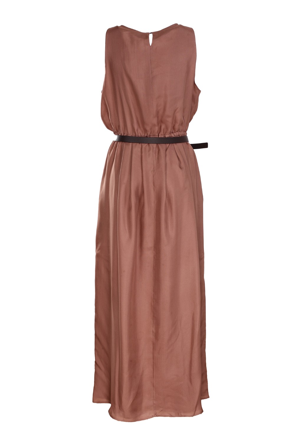 shop FABIANA FILIPPI  Abito: Fabiana Filippi abito in garza di seta.
Senza maniche.
Dettagli brillanti.
Cintura in pelle.
Composizione: 100% seta.
Made in Italy.. ABD222B741-I698 2170 number 7623145